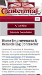 Mobile Screenshot of centennialconstructionremodeling.com